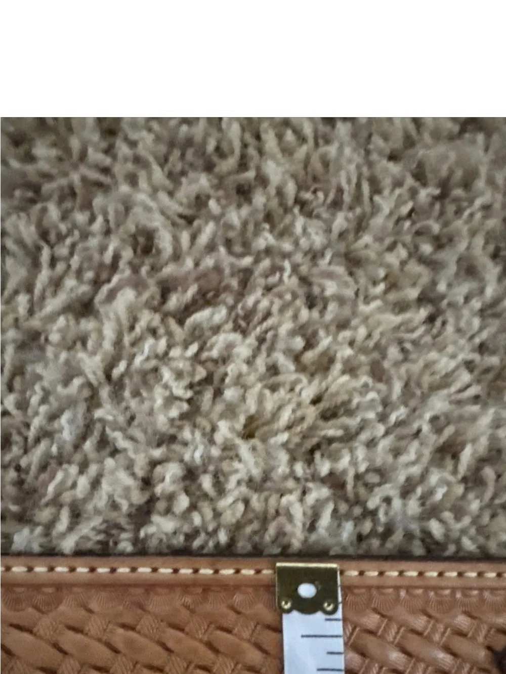 Woven Leather Tan Women's Belt with Stitch Detail